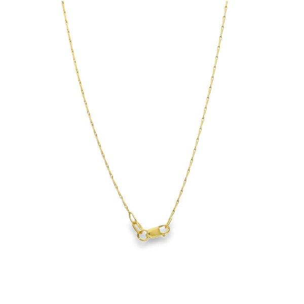 9ct Yellow Gold Barleycorn Chain - 16" - 1.9g