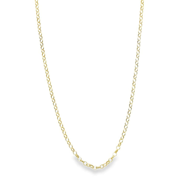 9ct Yellow Gold Belcher Chain - 18" - 3.8g