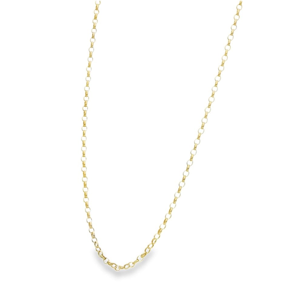 9ct Yellow Gold Belcher Chain - 18" - 3.8g