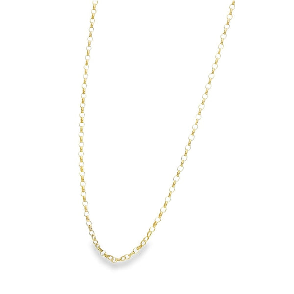 9ct Yellow Gold Belcher Chain - 18" - 3.8g