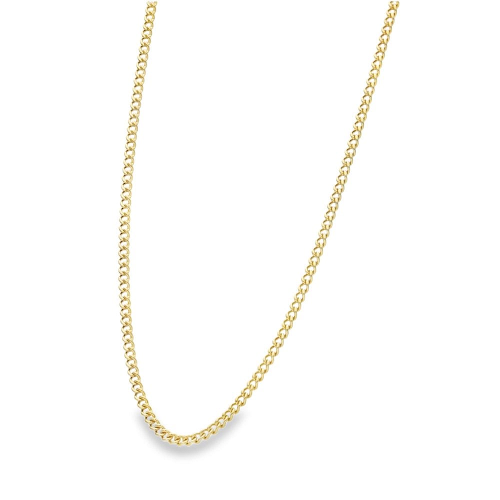 9ct Yellow Gold Curb-Link Chain - 24" - 13.7g