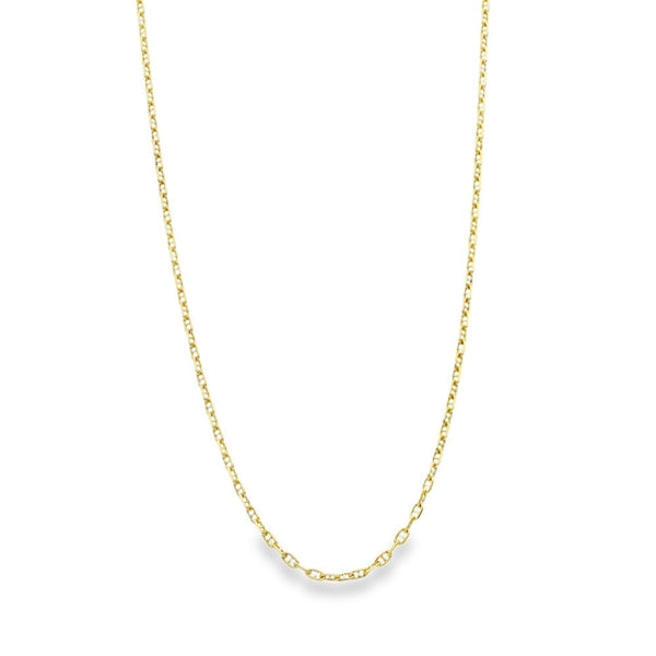 9ct Yellow Gold Anchor Chain - 18" - 4.8g