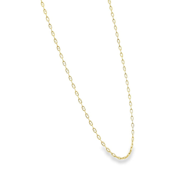 9ct Yellow Gold Anchor Chain - 18" - 4.8g