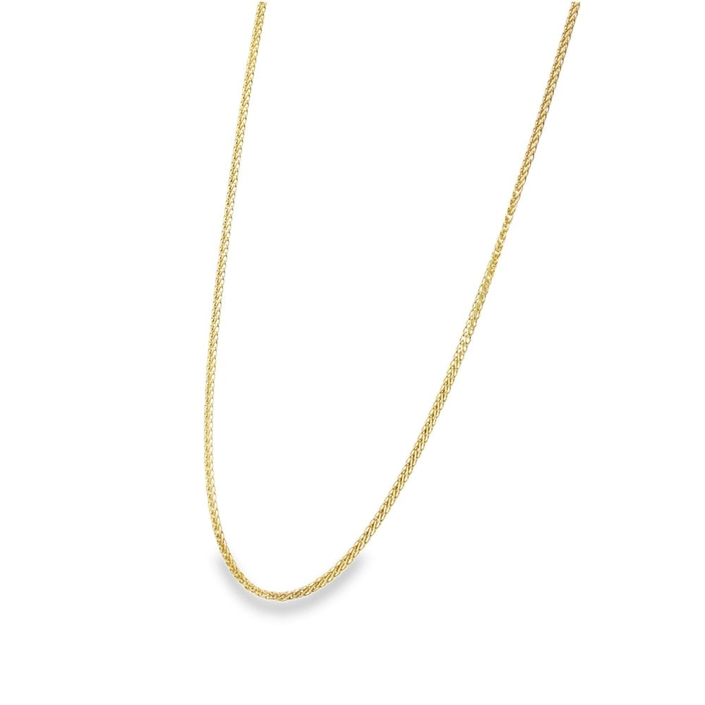 9ct Yellow Gold Foxtail-Link Chain - 18" - 4.3g