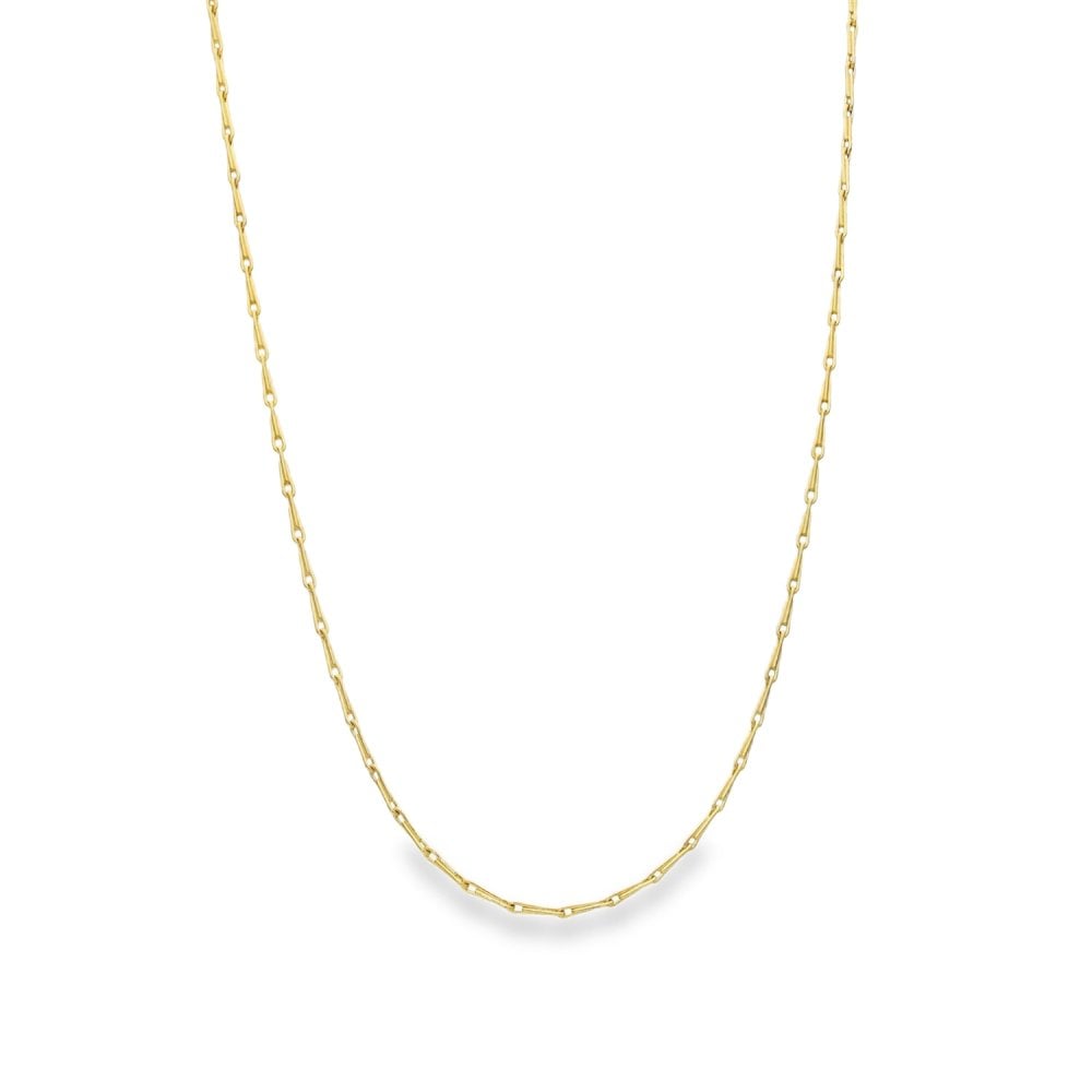 9ct Yellow Gold Barleycorn Chain - 18" - 3.2g