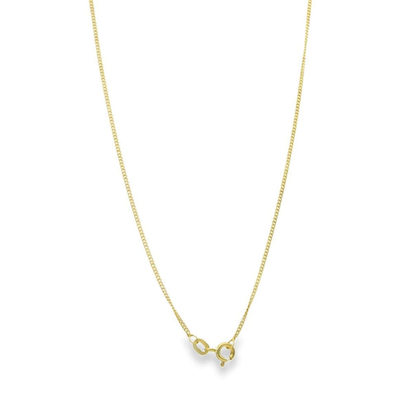 9ct Yellow Gold Fine Curb Chain - 18" - 2.2g