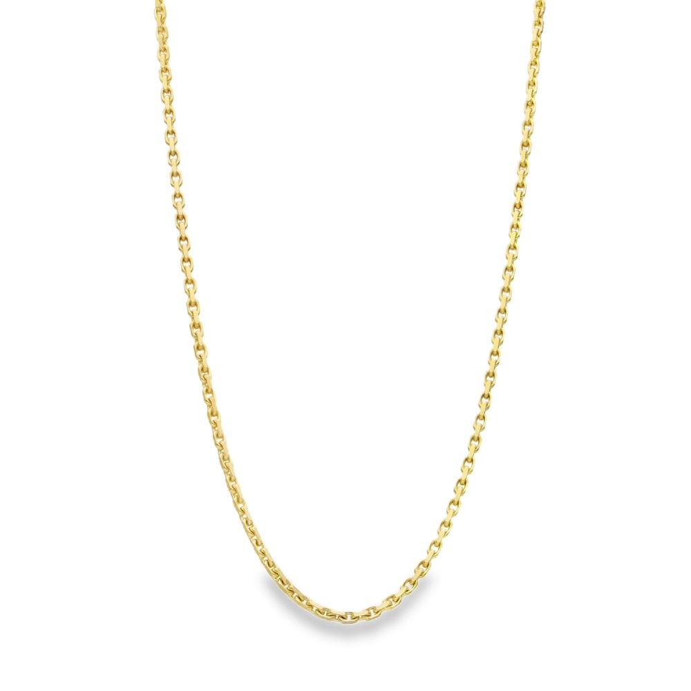 9ct Yellow Gold Trace-Link Chain - 18" - 10.0g