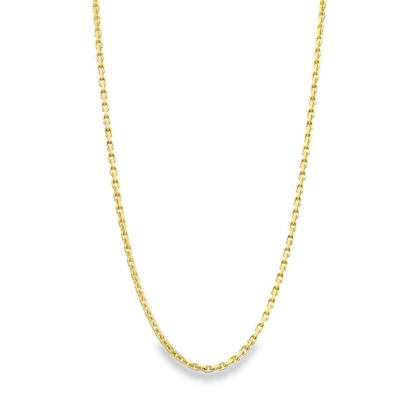9ct Yellow Gold Trace-Link Chain - 18" - 10.0g