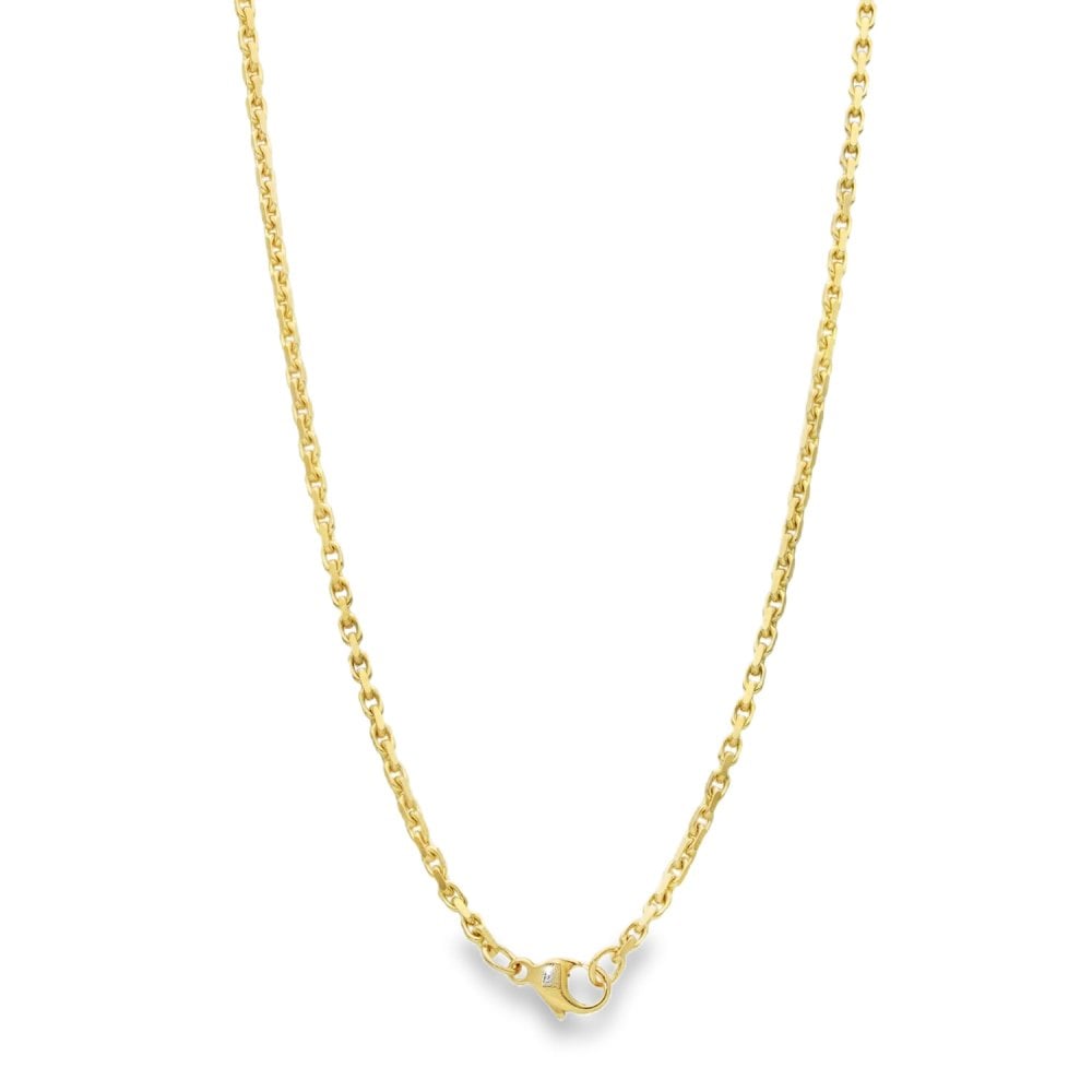 9ct Yellow Gold Trace-Link Chain - 18" - 10.0g