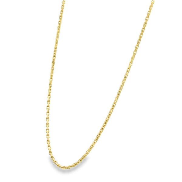 9ct Yellow Gold Trace-Link Chain - 18" - 10.0g