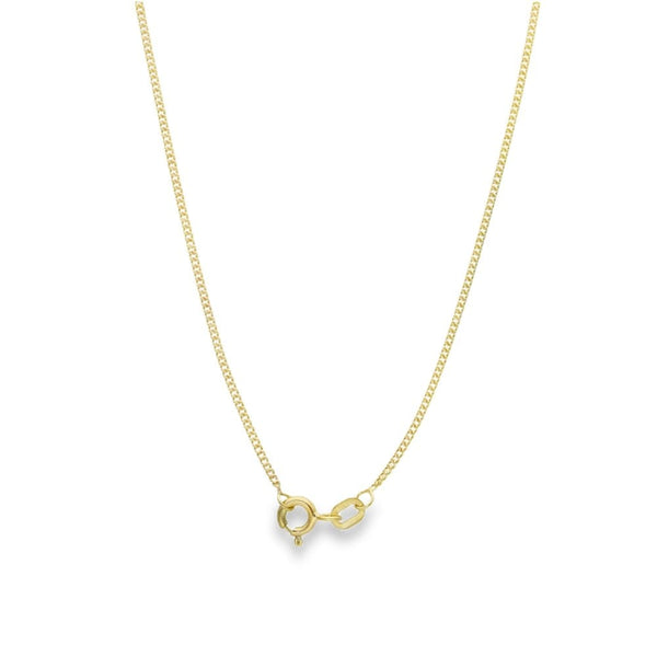 9ct Yellow Gold Fine Curb Chain - 18" - 2.1g