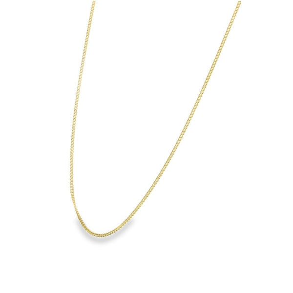 9ct Yellow Gold Fine Curb Chain - 18" - 2.1g