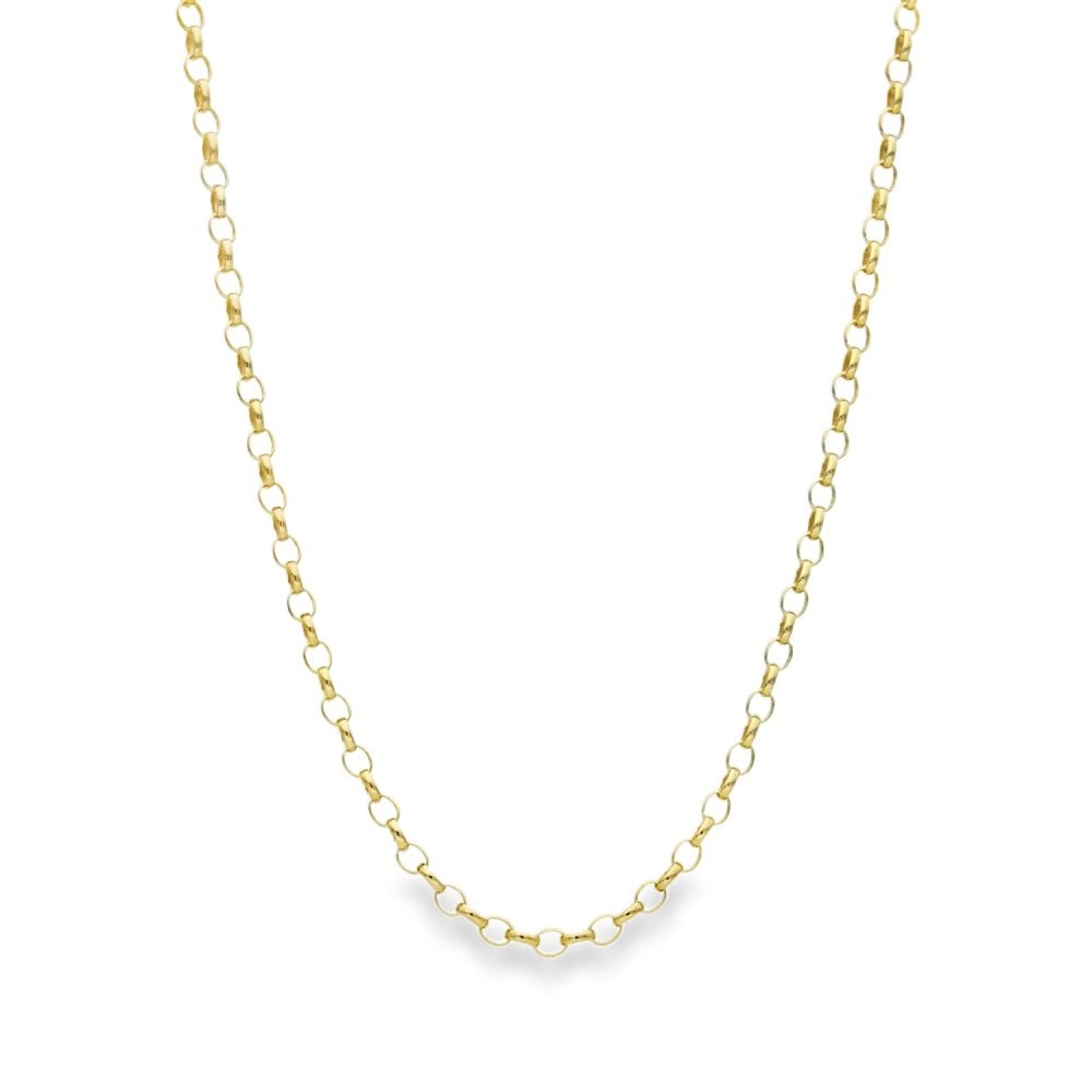 9ct Yellow Gold Belcher Chain - 18" - 3.7g