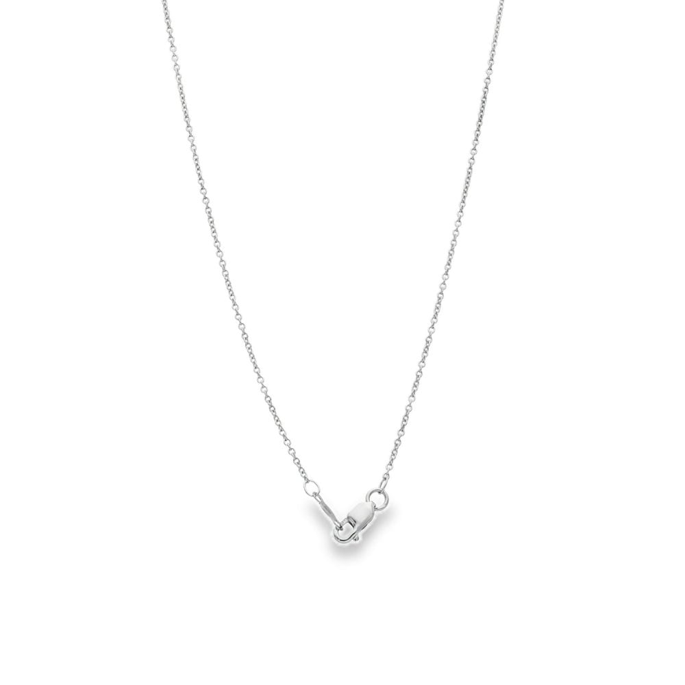 14ct White Gold 0.75ct Diamond Pendant & Necklace - 18" - 4.8g