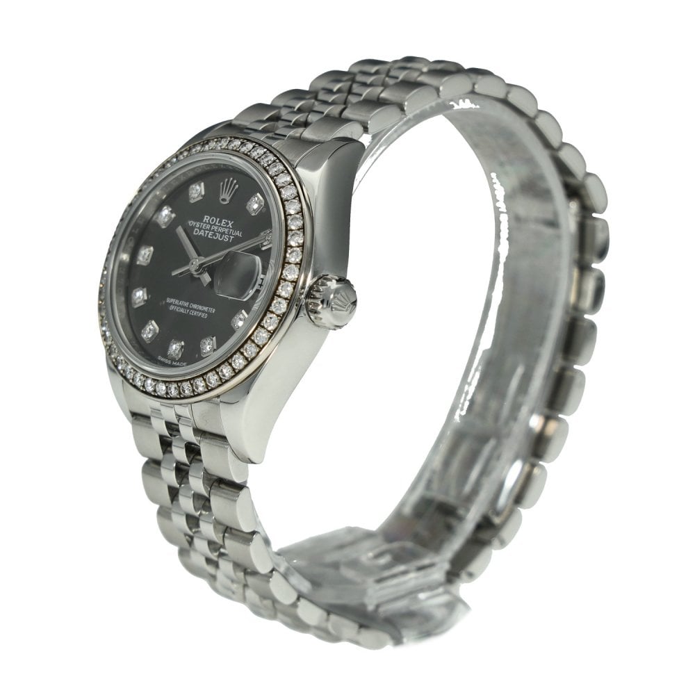 Datejust 28 279384RBR - Ladies Watch - Diamond Bezel - 2017