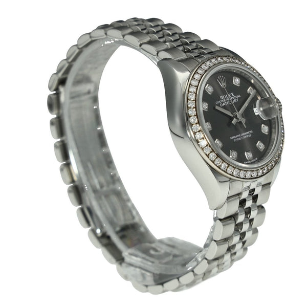 Datejust 28 279384RBR - Ladies Watch - Diamond Bezel - 2017