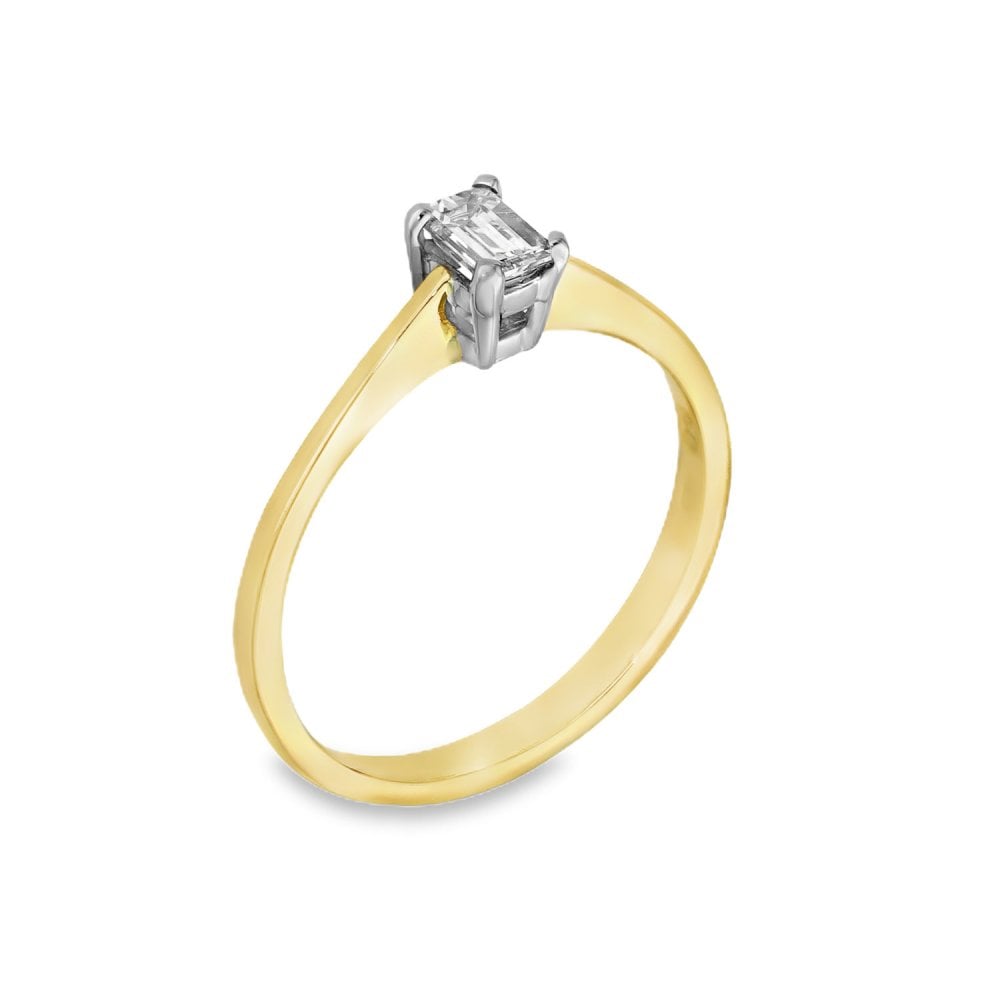 Ladies 18ct Yellow Gold Diamond Engagement Ring - 0.25ct