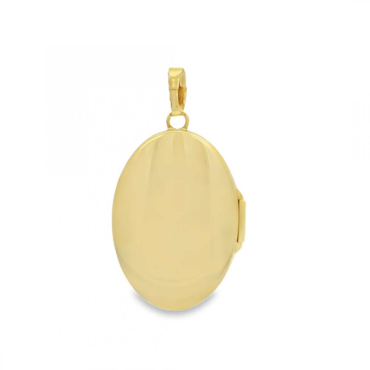 9ct Yellow Gold Feather Engraved Locket - 18x25x4mm - 3.0g