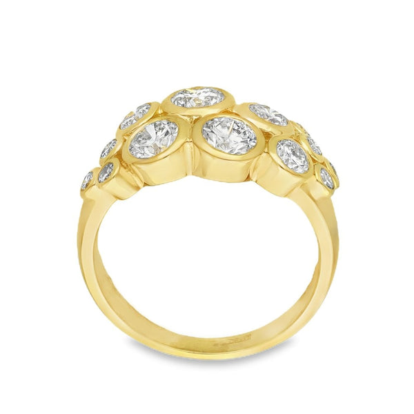 1.64ct Yellow Gold Diamond Scatter Ring - F/VS
