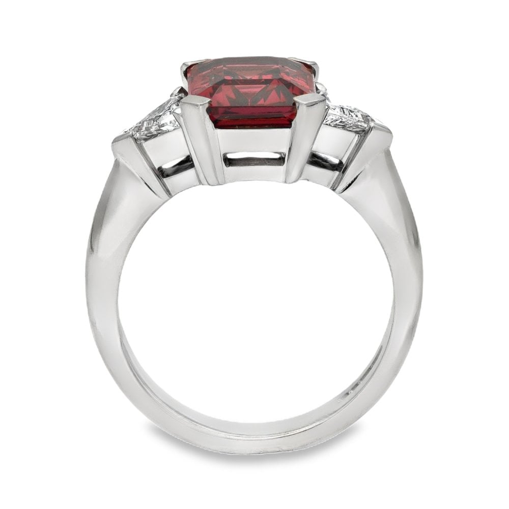 18ct White Gold Pink Tourmaline & Diamond Set Ring - 2.76ct