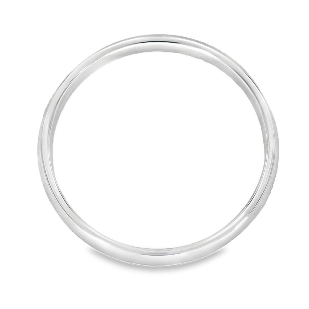 2mm Platinum Light Weight Wedding Band -Size N