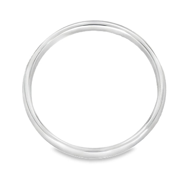 2mm Platinum Light Weight Wedding Band -Size N