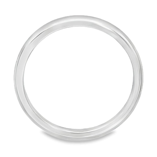 2mm Platinum Heavy Weight Court Wedding Ring - Size N