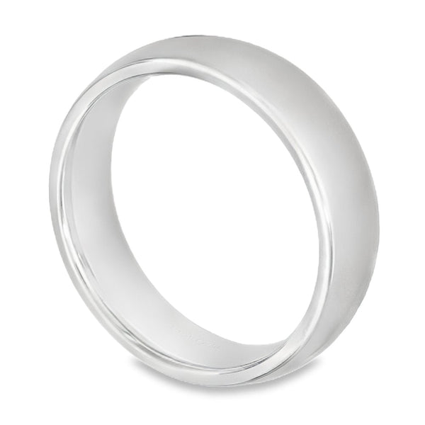 6mm Platinum Heavy Weight Court Wedding Band - Size T