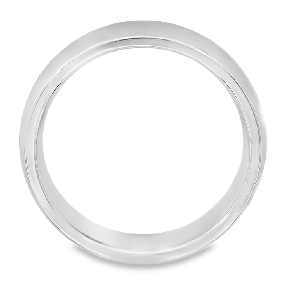 6mm Platinum Heavy Weight Court Wedding Band - Size T