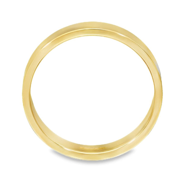 3mm 18ct Yellow Gold Medium Weight Flat Wedding Band - Size N