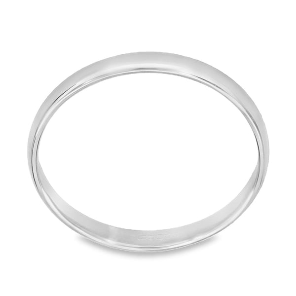 2mm Platinum Light Weight Wedding Band - Size N