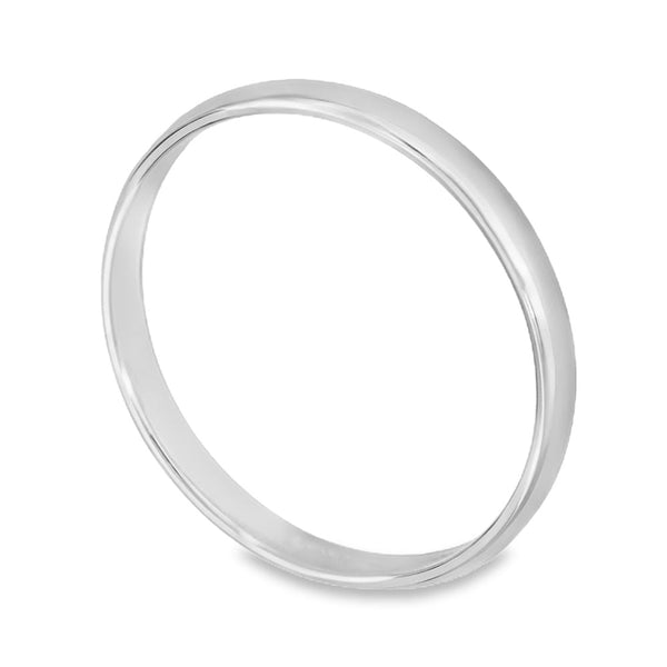 2mm Platinum Light Weight Wedding Band - Size N