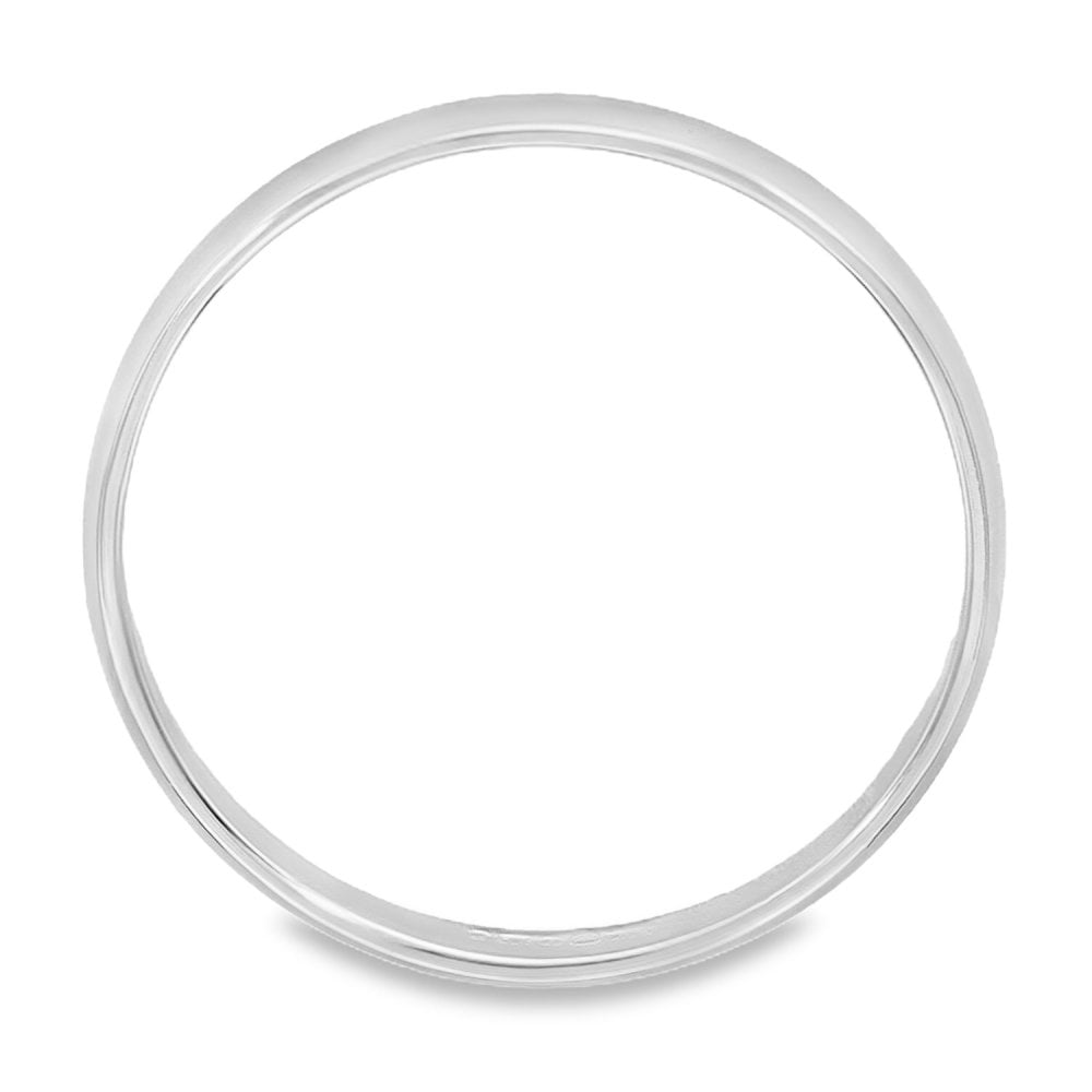 2mm Platinum Light Weight Wedding Band - Size N