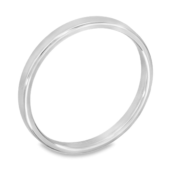 2mm Platinum Blended Court Wedding Band - Size N