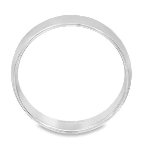 5mm Platinum Blended Court Wedding Band - Size T