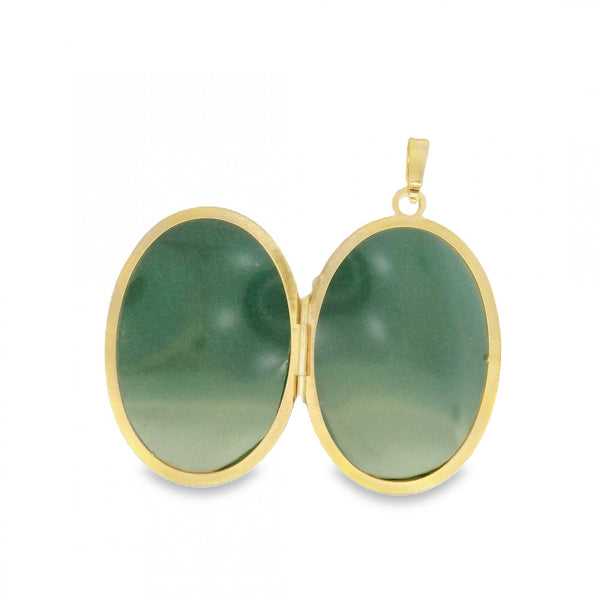 9ct Yellow Gold Engraved Locket - 19x27x4mm - 3.0g