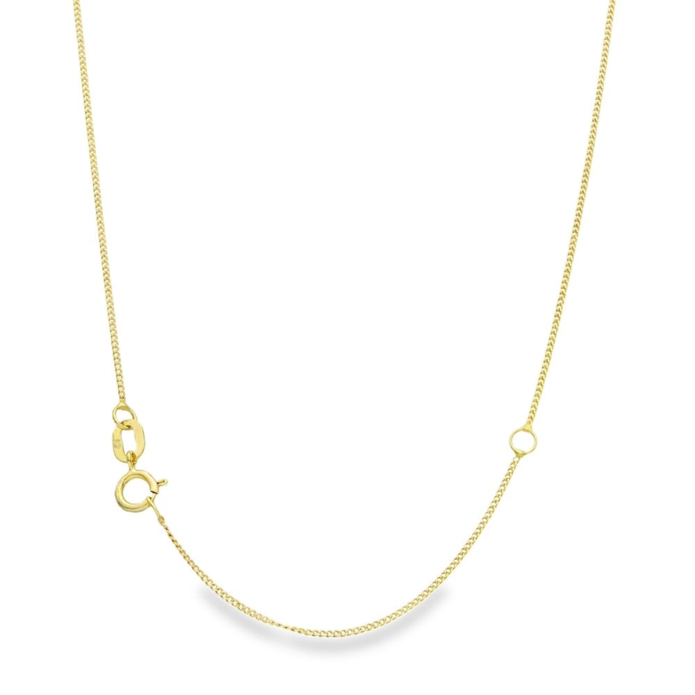 9ct Yellow Gold Peridot & Diamond Pendant & Necklace - 18"
