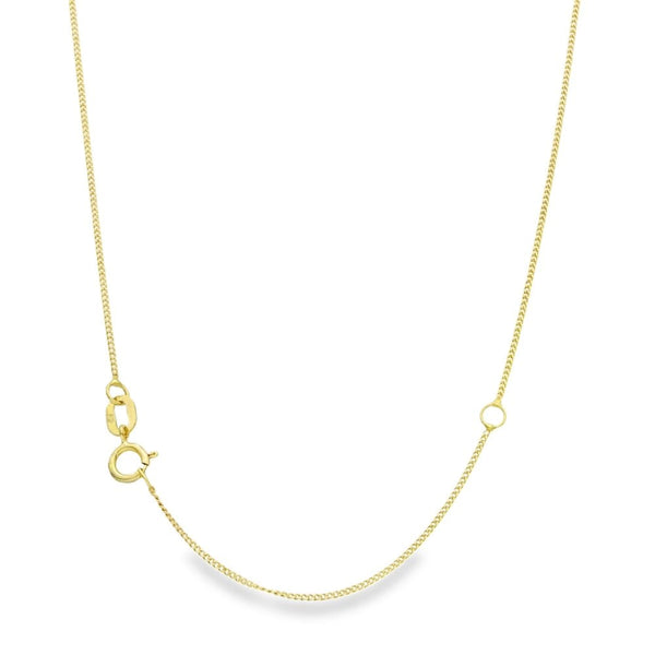 9ct Yellow Gold Peridot & Diamond Pendant & Necklace - 18"