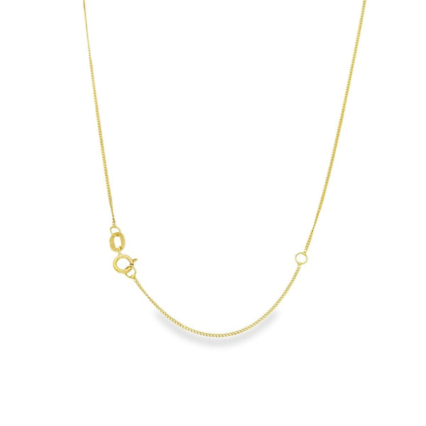 9ct Yellow Gold Ruby & Diamond Pendant & Necklace - 18"