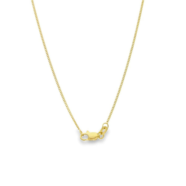 18ct Yellow Gold Opal & Diamond Pendant & Chain - 18"