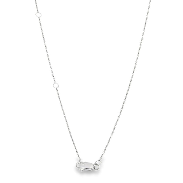 18ct White Gold Emerald & Diamond Cluster Pendant & Necklace