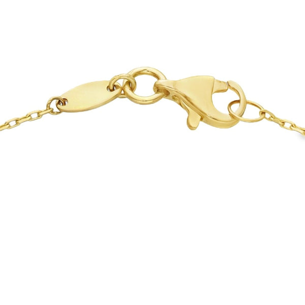 Ladies 9ct Yellow Gold Mother Of Pearl Bracelet - 7.5"
