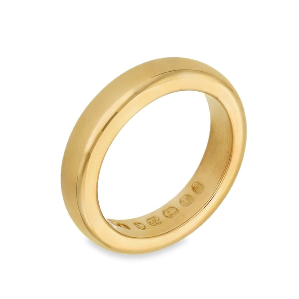 22ct Yellow Gold Wedding Band - Size R - 4mm
