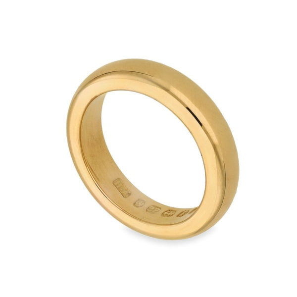 22ct Yellow Gold Wedding Band - Size R - 4mm
