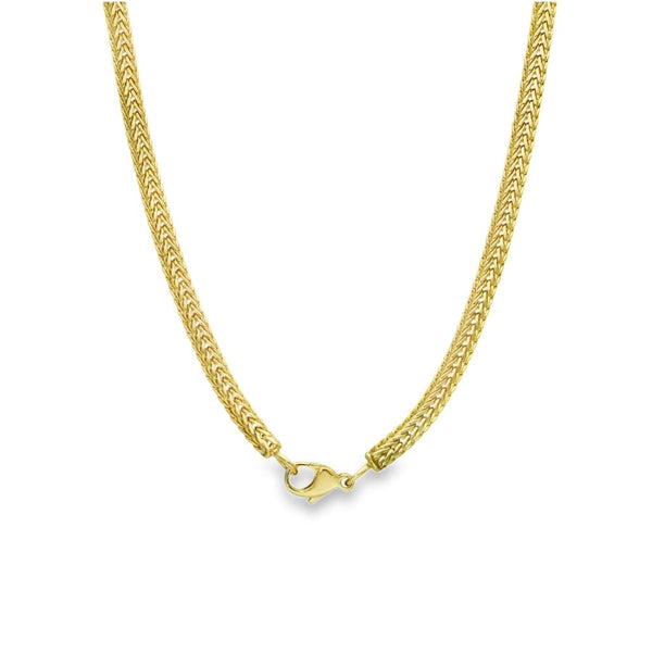 9ct Yellow Gold Foxtail Chain - 16" - 14.7g
