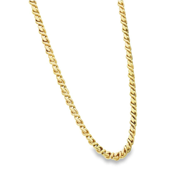 9ct Yellow Gold Fancy-Link Chain - 16" - 22.4g