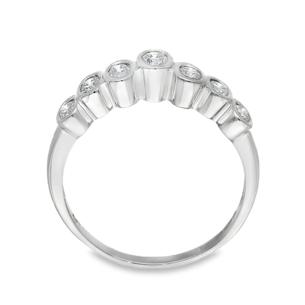 Ladies 18ct White Gold Diamond Eternity Ring - 0.52ct