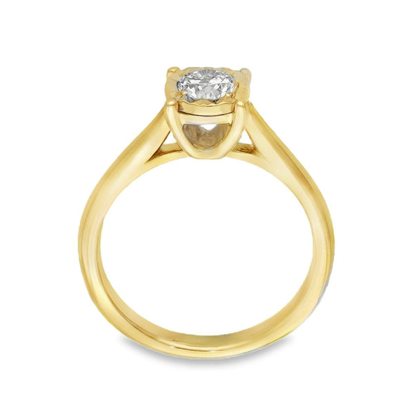 Ladies 9ct Yellow Gold Diamond Engagement Ring - 0.31ct