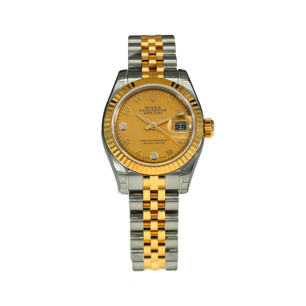 Lady Datejust 179173 - Stickered Watch - Diamond Dial - 2006