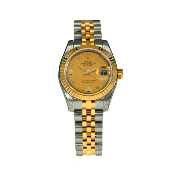 Lady Datejust 179173 - Stickered Watch - Diamond Dial - 2006